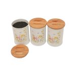 بانکه فلزی پلاتا با طراحی خاص و چاپ ثابت، مناسب نگهداری چای،قهوه